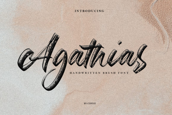 Agathias: A Delicate Handwritten Font for Crafters
