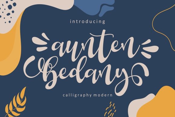 Aunten Bedany: A Delicate Handwritten Font for Makers
