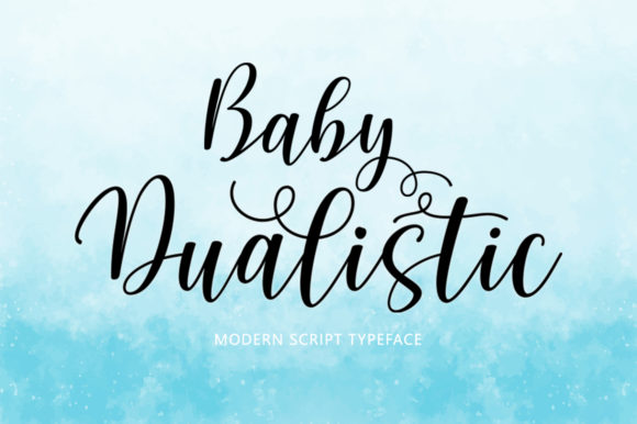 Baby Dualistic: A Script Font for Modern Web Design