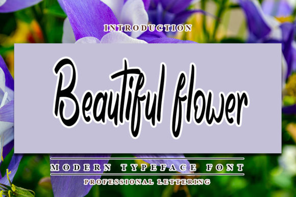 Beautiful Flower: A Modern Handwritten Font for Web Design