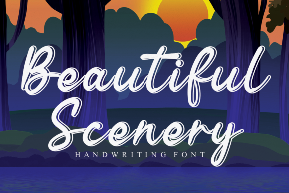 Beautiful Scenery: A Romantic Script Font for Campaigns