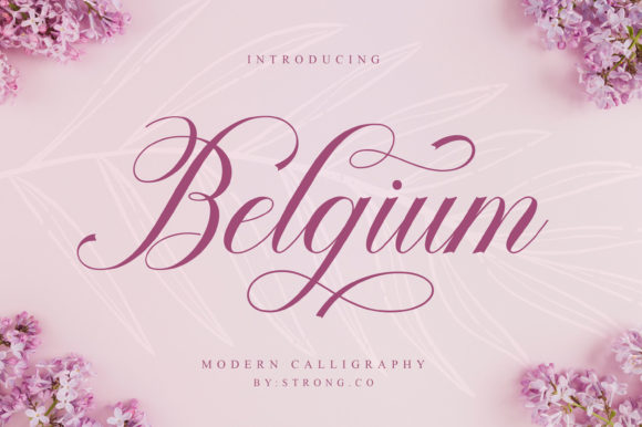 Belgium: A Delicate Handwritten Font for Crafters