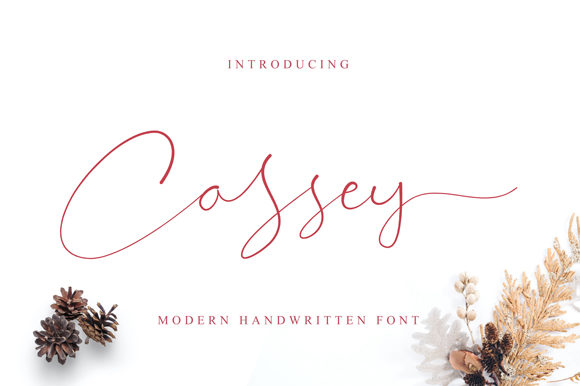 Cassey: A Charming Script Font for Crafters