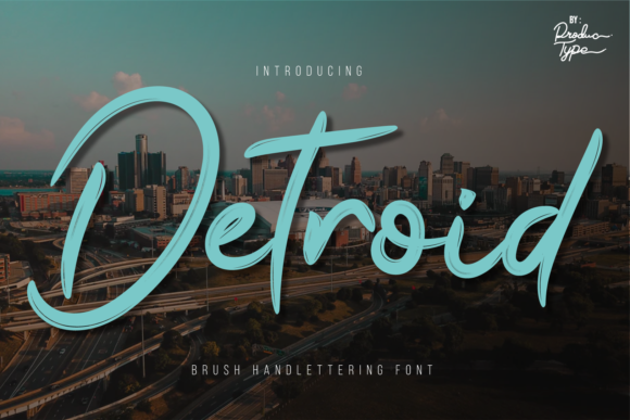 Detroid: A Handwritten Font for Modern Editorial Design
