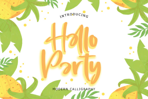 Hello Party: A Handwritten Font for Crafters