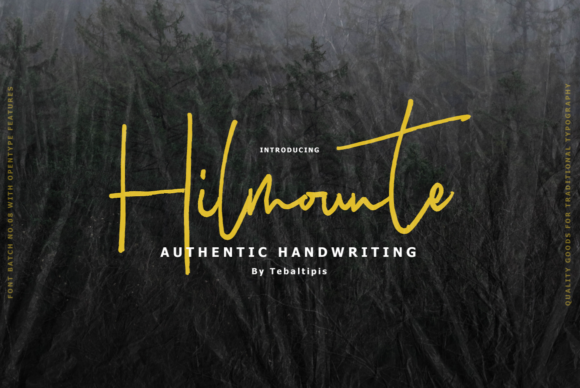 Hilmounte: A Sweet Script Font for Campaigns