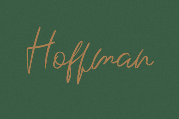Hoffman: A Classy Script Font for Crafters