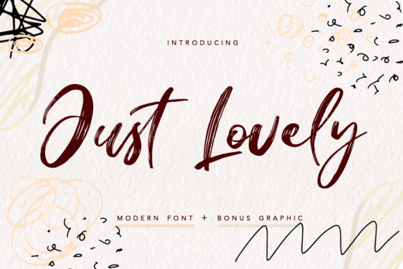 Just Lovely: A Brushed Script Font for Makers