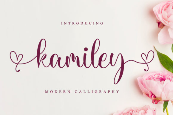 Kamiley: A Romantic Handwritten Font for Web Design