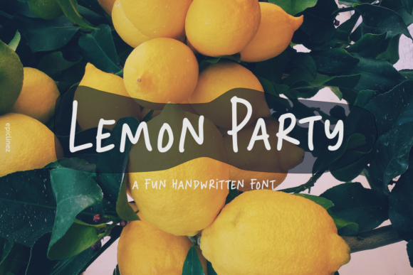 Lemon Party: A Versatile Handwritten Font for Editorial Design