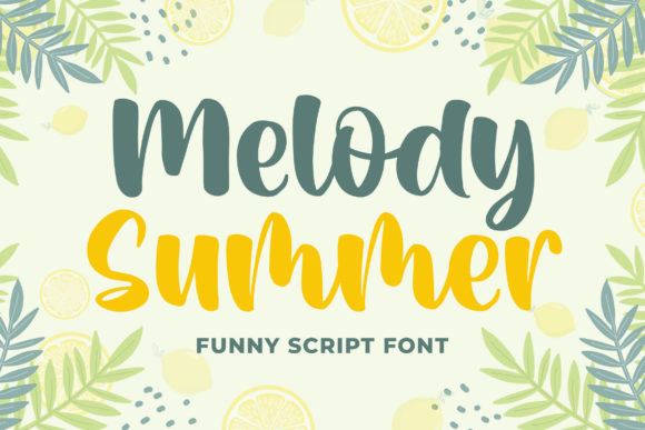 Melody Summer: A Handwritten Font for Web Design