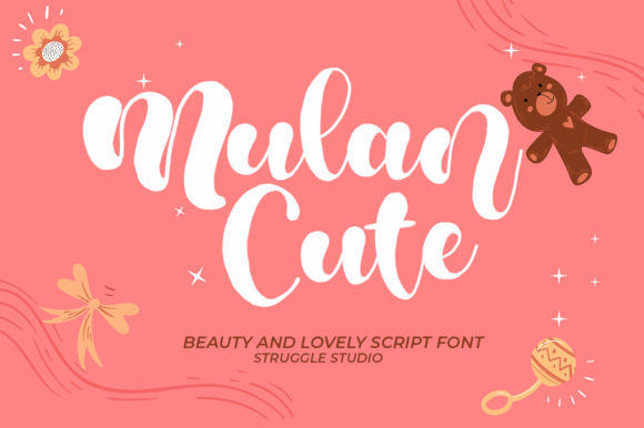 Mulan Cute: A Bold Handwritten Font for Editorial Design