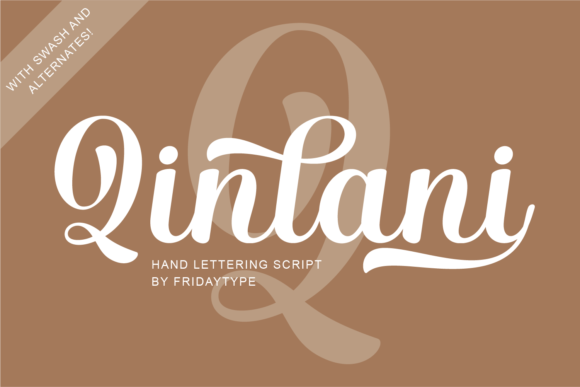 Qinlani: A Bold Handwritten Font for Brand Identity