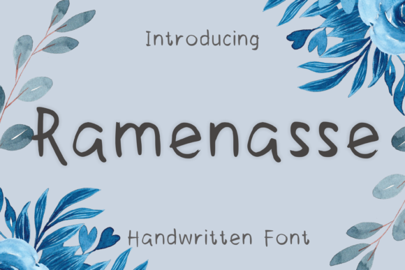 Ramenasse: A Sweet Handwritten Font for Editorial Design
