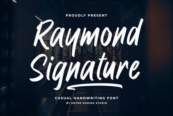 Raymond Signature: A Bold Handwritten Font for Branding