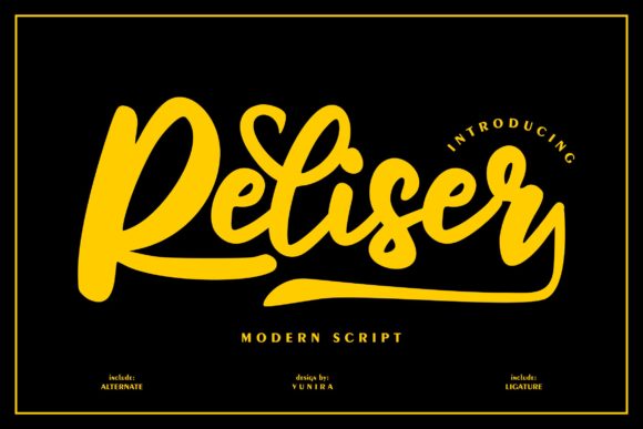 Reliser: The Modern Handwritten Font for Campaigns