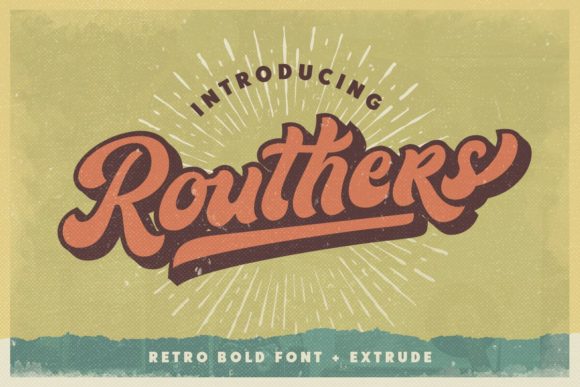 Routhers: A Bold Retro Handwritten Font for Branding