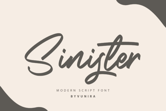 Sinister: A Modern Handwritten Font for Editorial Design