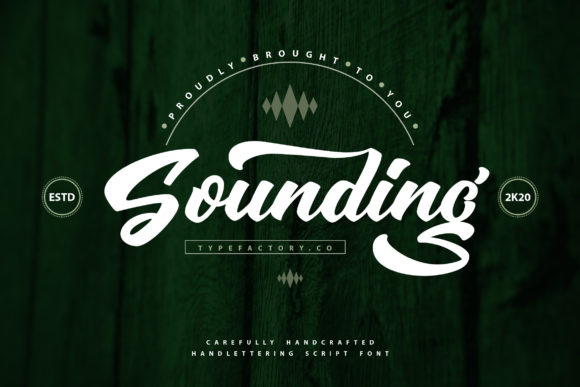 Sounding: A Vintage Handwritten Font for Web Design