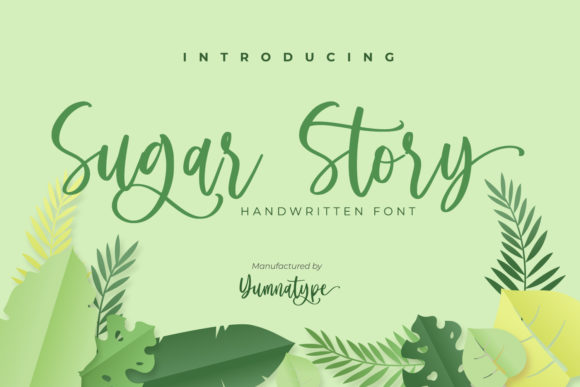 Sugar Story: A Handwritten Font for Web Design