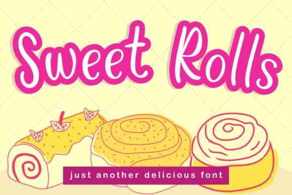 Sweet Rolls: A Round Handwritten Font for Branding