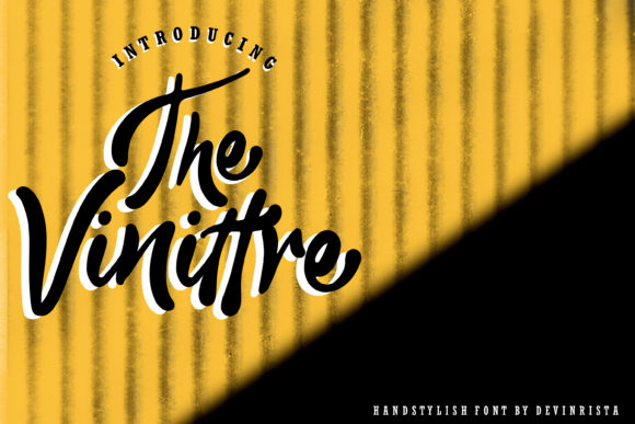 The Vinittre: A Playful Script Font for Modern Web Design