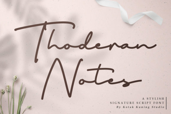 Thoderan Notes: A Flowing Handwritten Font for Makers