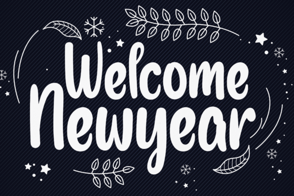 Welcome Newyear: A Bold Handwritten Font for Brands