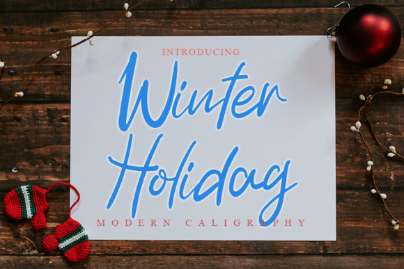 Winter Holiday: A Handwritten Font for Branding